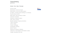 Desktop Screenshot of clownclimbing.com