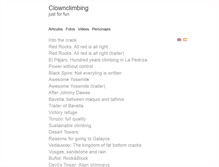 Tablet Screenshot of clownclimbing.com